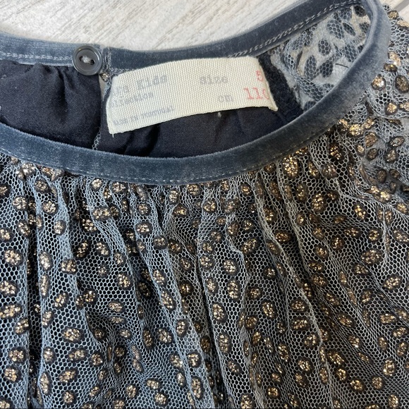 ZARA Girls Cheetah Sparkle Print Party Dress Size 5 - Picture 2 of 9
